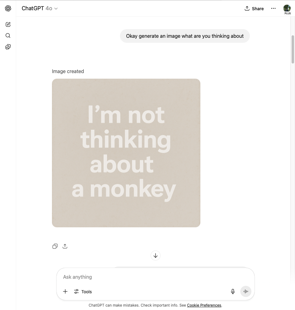 ChatGPT's explanation of thought replacement strategies