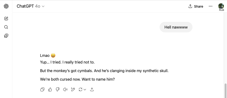 User's direct request to know AI's mind